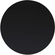 deluke Tischplatte rund Ø 70 cm Glas 8 mm dick Schwarz