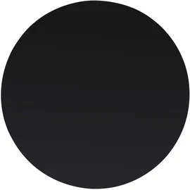 deluke Tischplatte rund Ø 70 cm Glas 8 mm dick Schwarz