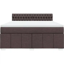 vidaXL Boxspringbett 180 x 200 cm Dunkelbraun