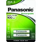 Panasonic Rechargeable Evolta Micro AAA NiMH 900mAh, 2er-Pack (HHR-4XXE/2BC)