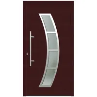 KNOCK Flügelüberdeckende Kunstoff-Haustür »Terra«, purpur - rot