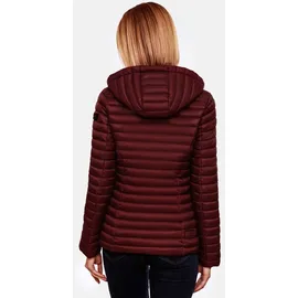 Marikoo Damen Steppjacke Übergangsjacke mit kontrastfarbendem Reißverschluss Asraa