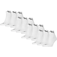 Puma Socken Unisex 12er Pack Stretch-Cushioned Quarter 12P, weiß