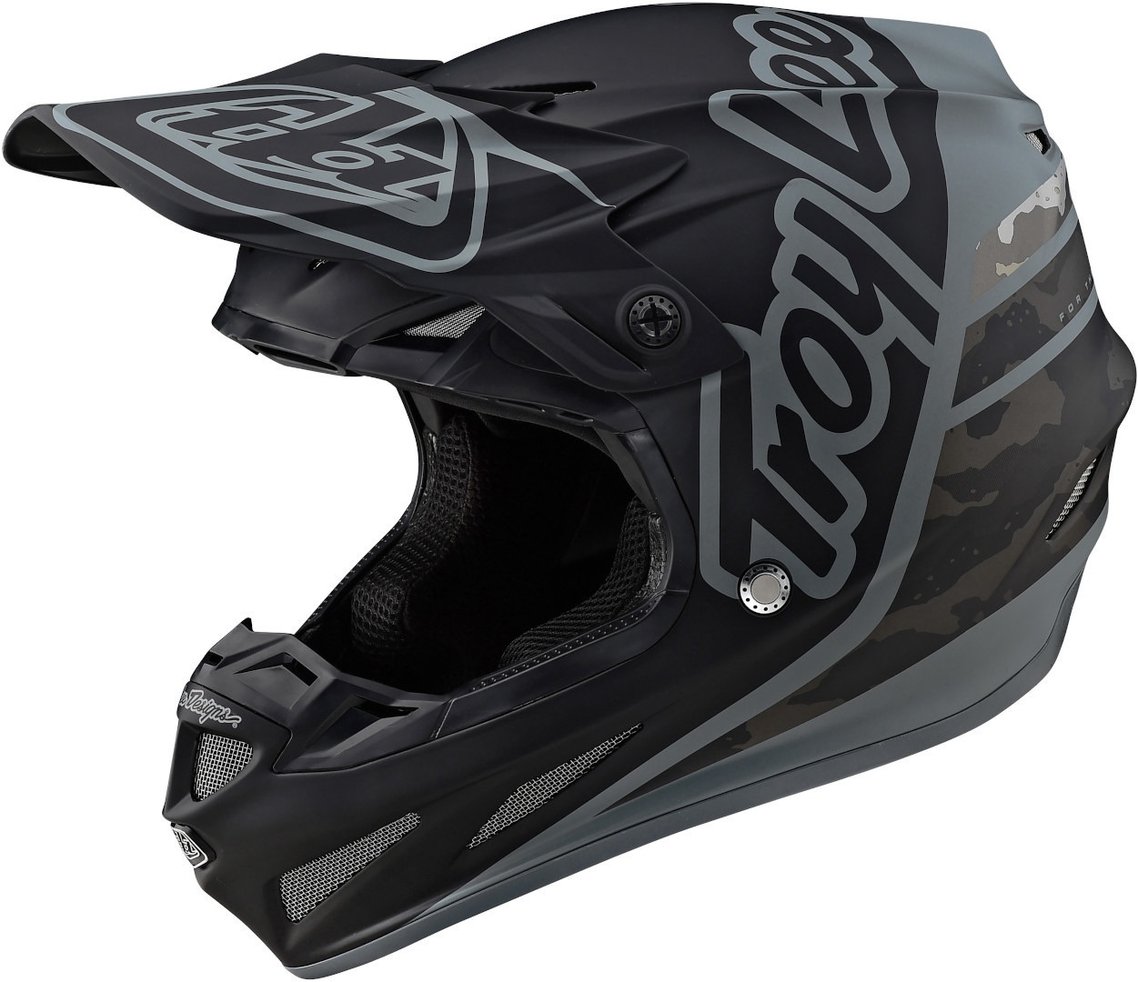 Troy Lee Designs SE4 Silhouette MIPS Motorcross Helm, zwart, XL