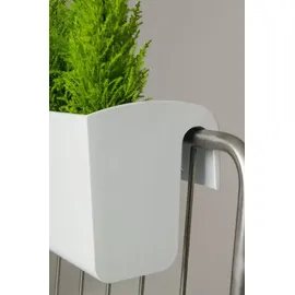 Vivanno Balkonkasten Balkona Classico inkl. Bewässerungssystem 80 x 20 x 22 cm weiß
