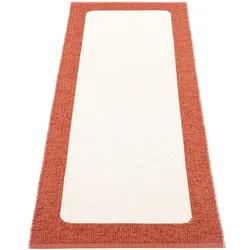 pappelina Ilda Outdoor-Teppich - brick / vanilla 70 x 180cm