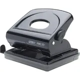 Rapid 21835501 Locher (25 Blatt, Anschlagschiene mit Formatvorgaben, Metall, schwarz