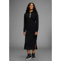 KangaROOS Sweatkleid, mit Seitenschlitzen, Gr. 34 - N-Gr, schwarz,