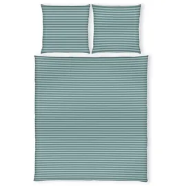 Tom Tailor MEDIUM STRIPES Türkis 200 x 220 cm + 2 x 80 x 80 cm