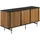 Tectake Sideboard Lineo 156 x 45,5 x 74 cm Braun/Schwarz