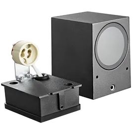 Heitronic Außenwandleuchte Aluminium 8,0 cm 1-flammig GU10 anthrazit