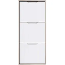 Forte Sienna 129,7 x 55,2 x 27,9 cm 3 Klappen hochglänzend / braun-weiß
