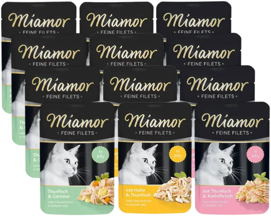 Miamor Feine Filets - Katzennassfutte MIX 36x100g