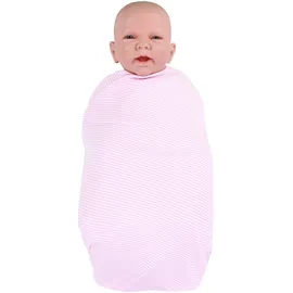TupTam Baby Pucktuch Gestreift Puckdecke Baumwolle Jungen und Mädchen Pucken Babydecke, Farbe: streifenmuster rosa, Wohndecken, Baby, Obermaterial: 100% CO., Babydecke