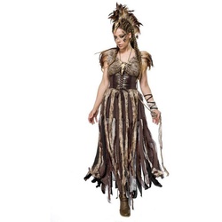 Metamorph Kostüm Apokalyptische Kriegerin Kostüm, Hochwertig verarbeitetes Endzeit-Kostüm braun L-XL