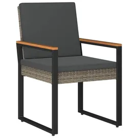 vidaXL Gartenmöbel Set 4-tlg. Grau/Dunkelgrau