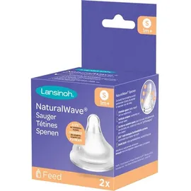 Lansinoh Silikonsauger S transparent 2 St