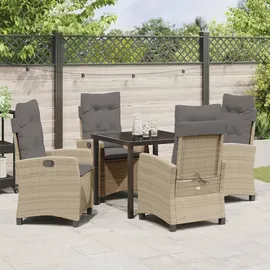 vidaXL Garten Essgruppe 5-tlg. Beige