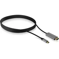 Icy Box IB-CB020-C, USB 3.1 C - HDMI, HDCP 2.2 (USB Typ-C, 180 cm), Data + Video Adapter, Silber