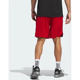 adidas Herren Legends 3-Streifen Basketball Shorts Team Power red 2/black S/9"