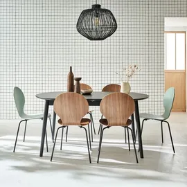 sweeek Ausziehtisch 160-210 x 75 x 90 cm schwarz