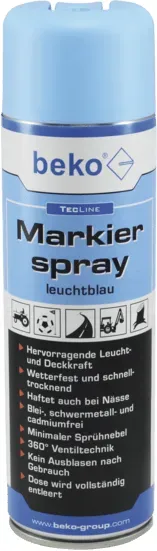 Markierspray leuchtblau - beko TecLine, 500ml