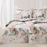 ESTELLA Traumstoff Mako Satin Bettwäsche Set - Bettgarnitur aus 100% Baumwolle - Hochwertig und Elegant - 135x200 cm + 80x80 cm - Design: Deliah