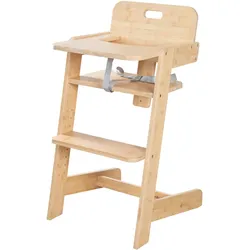 roba Babyhochstuhl - 45x50x86cm - naturfarben - Holz / Holz