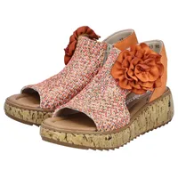 Rieker Plateau-Sandaletten Damen Orange 37
