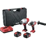 Flex Akku-Schlagbohrschrauber PD2G 18-ECFC + IW 3/4" 18.0-EC - IW3/4" 2xAkku 5Ah i.Koffer (Akkubetrieb)