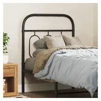 VidaXL Kopfteil Metall Schwarz 75 cm