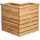 Dobar Eckhochbeet 78 x 78 x 73 cm Beige