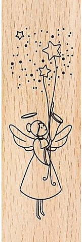 Holzstempel "Engel", 3,3 x 7 cm
