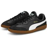 Puma King 21 IT Soccer Shoe, Black White Gum, 44.5