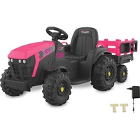 Jamara Ride-on Traktor Super Load mit Anhänger pink (460897)