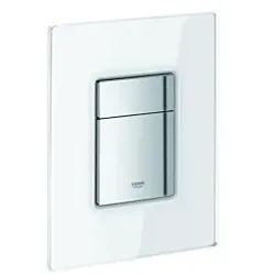 Grohe Skate Cosmopolitan Betätigunsplatte 38845LS0 moon white, Glas, senkrechte/waagerechte Montage