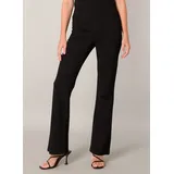 Base Level Treggings "Yallie", Damen, Gr. 42, N-Gr, schwarz, Web, Obermaterial: 63% Viskose, 32% Polyamid, 5% Elasthan, unifarben, figurbetont extralang, Hosen Treggings, Elastischer Bund und ausgestellter Saum