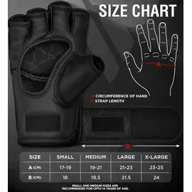 Rdx sports MMA Handschuhe F12 schwarz|weiß|rot Medium