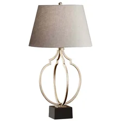 Tischleuchte Schreibtischleuchte Nachttischlampe Beistelllampe Silber Schwarz
