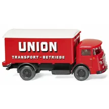 Wiking 047603 - Koffer-Lkw (Büssing 4500) rot 1:87