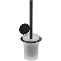 Wenko WC-Garnitur Turbo-Loc Modell Bivio Schwarz