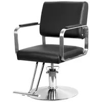 Rutaqian Stuhl Friseurstuhl mit hydraulischer Pumpe Friseursessel 360° Drehbar (1 St), Friseurstühle Barber Stuhl Einstellbar, mit Fußstütze schwarz