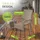 Juskys Yoro Polyrattan Gartenstuhl Grau 8 St.