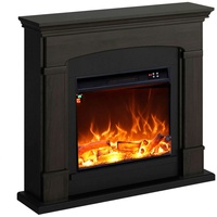 Fuego Monica Wenghe 1500w Wandkamin Mit Fernbedienung Rahmen Und Brenner 1500w Wenge