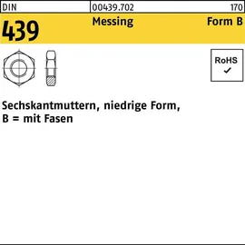 F. REYHER Nchfg. GmbH & Co. KG Sechskantmutter DIN 439 Form B BM 8 100 Stück