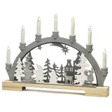 Konstsmide LED-Holzleuchter Wanderer im Wald 45 x 5 x 33 cm