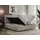 MKS Meble Boxspringbett 140x200 mit Bettkasten, Boxspringbett 140x200 mit Matratze, Doppelbett mit Matratze und Topper - Polsterbett mit Kopfteil - ROMA - 14... - Hellgrau