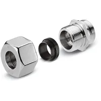 Kärcher Verbindungsstück Rohr/Absperrhahn, Edelstahl (Ermeto)