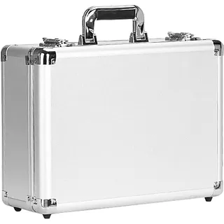 Alubox | Alukoffer Aluminium Koffer | Alu Transportkoffer | Werkzeug Alukoffer Mit Schaumstoff | Aufbewahrungskoffer| Kamerakoffer| Aluminium Werkzeugkoffer | Leer Alu Box Werkzeugkoffer (Silver)