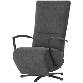 Vito Drehsessel Ticona Flachgewebe 70 x 133 x 80 cm Grau mit Relax-Funktion